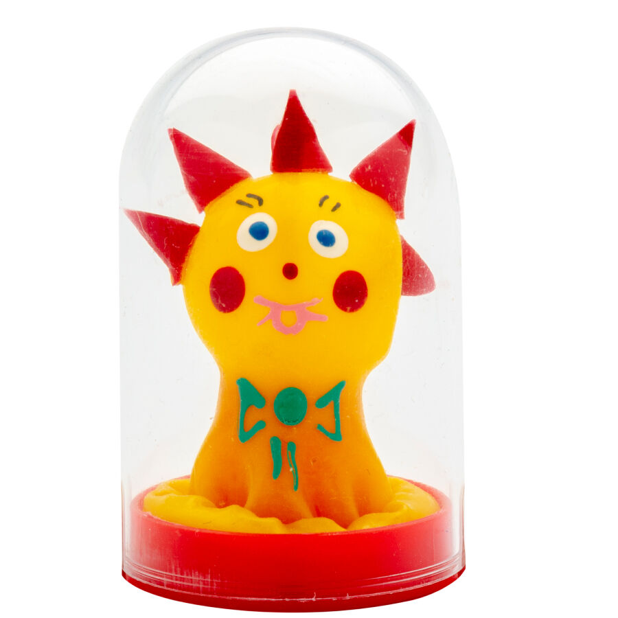 CONDOMERIE - HANDMÅLADE KONDOMER MED NYHETSTEXT KOMET