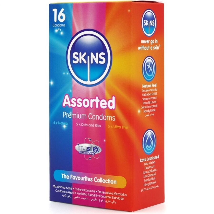 SKINS - ASSORTED PREMIUM CONDOMS PACK 16 - Image 2
