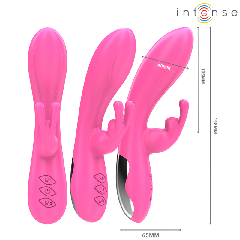 INTENSE - RANDALL RABBIT VIBRATOR 10 VIBRATIONS PINK - Image 3