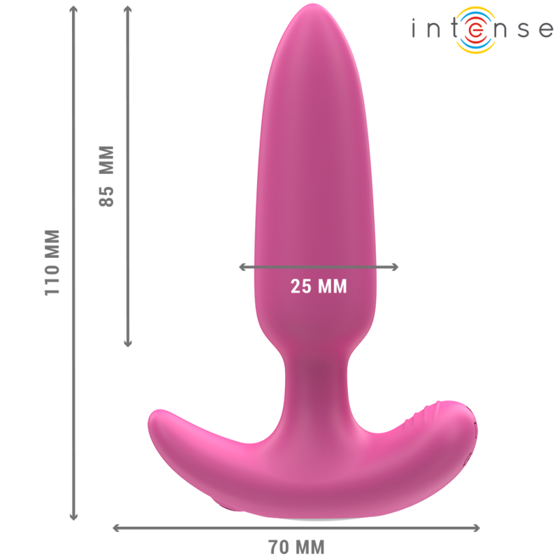 INTENSE - ROSS ANAL PLUG 10 VIBRATIONS PINK REMOTE CONTROL - Image 3