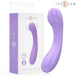 Intense Becky Heatable – multifunktionell vibrator med värme, lila, 19 cm