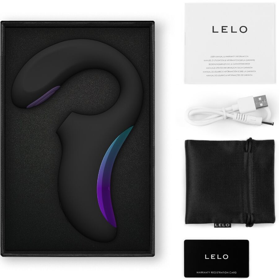 LELO - ENIGMA DOUBLE SONIC VIBRATOR POINT G BLACK - Image 3