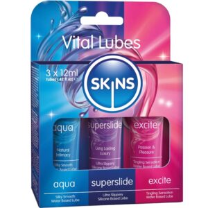Skins Vital Lubes Kit – glidmedelskit, 3 × 12 ml
