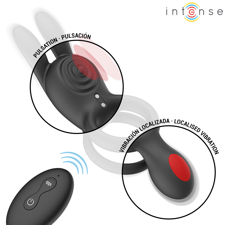INTENSE - QUINN DOUBLE VIBRATION RING REMOTE CONTROL - Bild 3