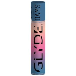 Sheer Glyde Dams – latexbarriär för oralsex, druva, 4-pack