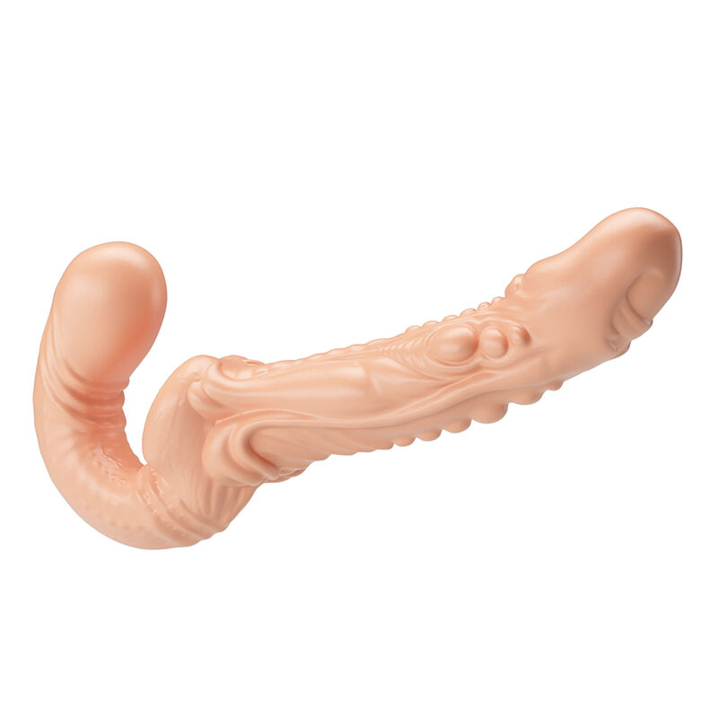 BAILE - EMMA TEXTURED DOUBLE PENETRATION STRAP-ON FLESH - Image 3