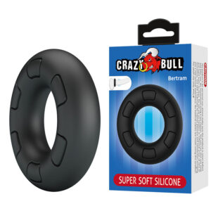 Crazy Bull Bertram – mjuk penisring, svart