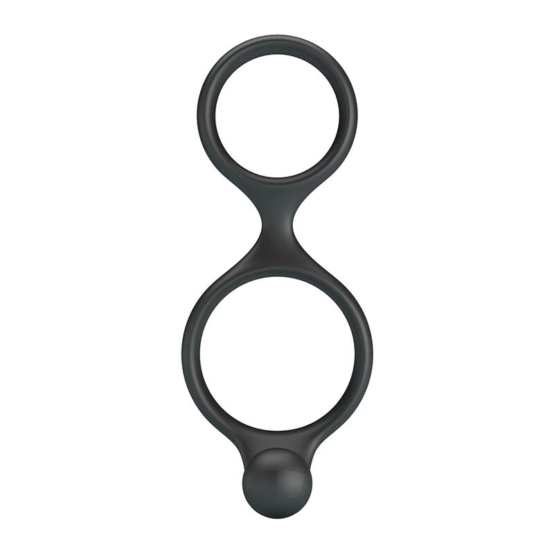 CRAZY BULL - FLORIAN DOUBLE COCK AND BALL RING BLACK - Bild 3