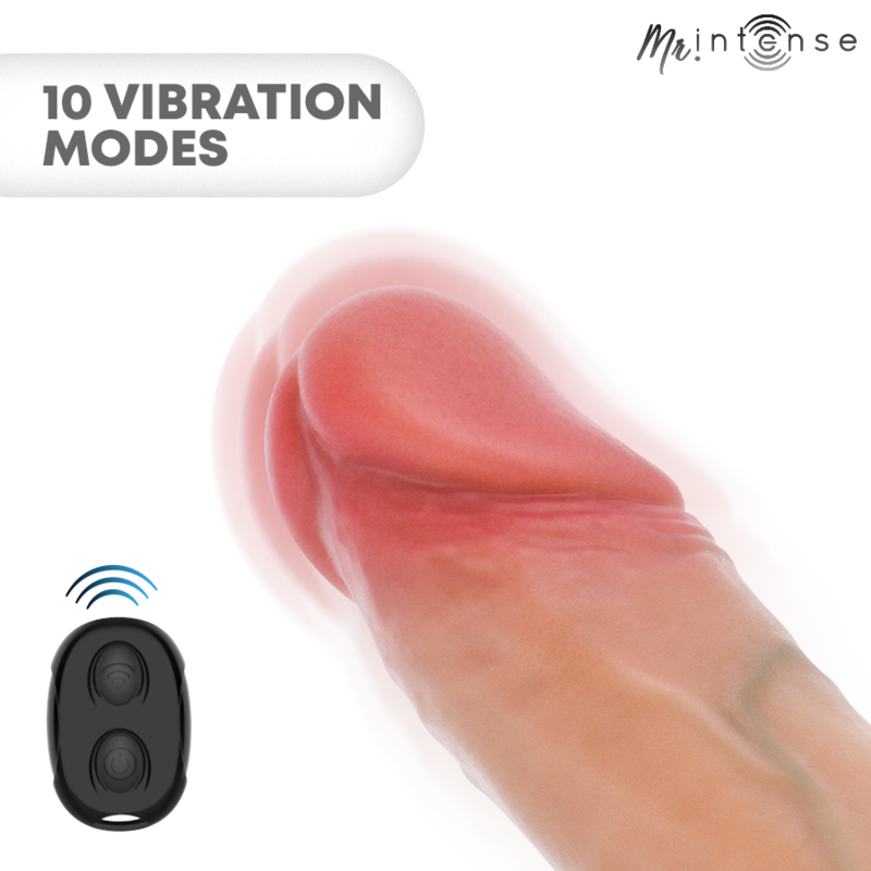 MR INTENSE - ARNOLD L VIBRATOR SILICONE PENIS SLEEVE WITH REMOTE CONTROL 16 CM -Ø- 4.5 CM - Bild 2