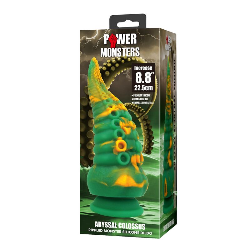 POWER MONSTERS - ABYSSAL COLOSSUS BICOLOR FANTASY SILICONE DILDO 22.5 CM Ø 6 CM - Bild 3