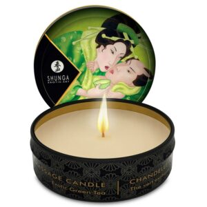 Shunga Caress by Candlelight – massageljus grönt te 30 ml