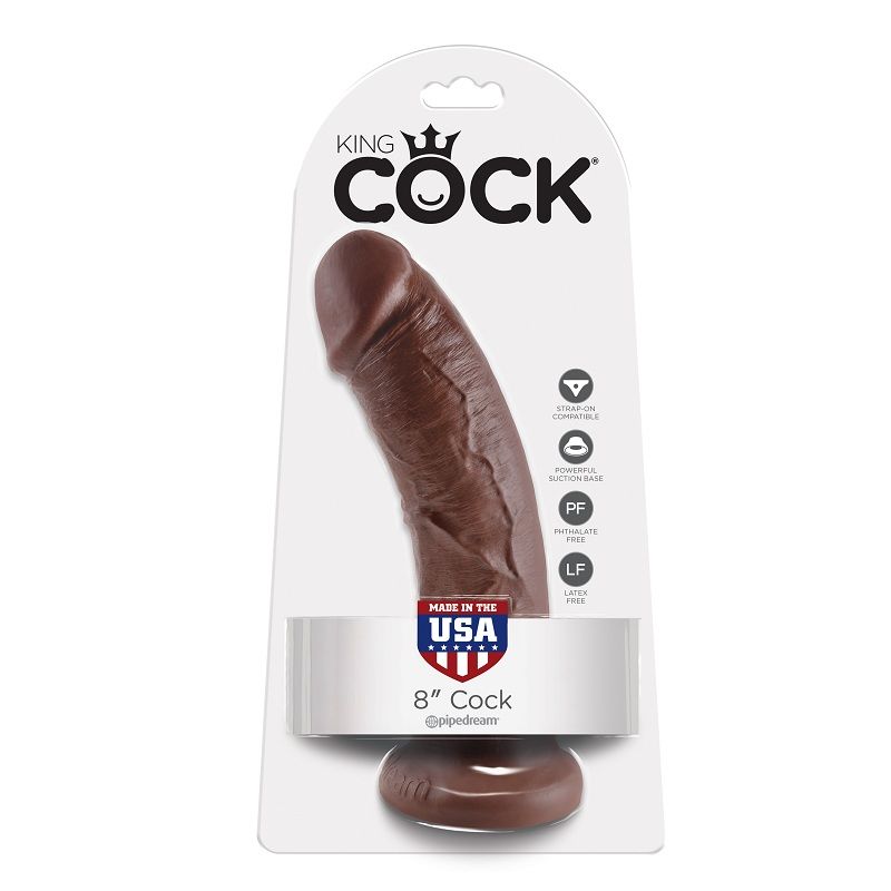 KING COCK - 8 DILDO BRUN 20,3 CM