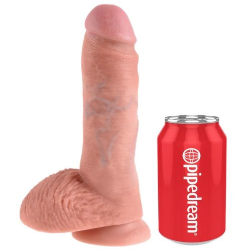 KING COCK - 8 DILDO FLESH WITH BALLS 20.3 CM - Bild 3