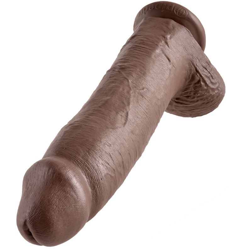 KING COCK - DILDO BROWN WITH BALLS 30.48 CM - Image 5