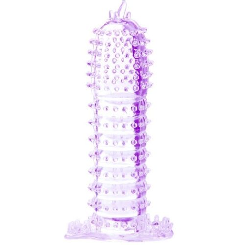 BAILE - PENIS SHEATH WITH STIMULATING POINTS PURPLE 14 CM - Image 5