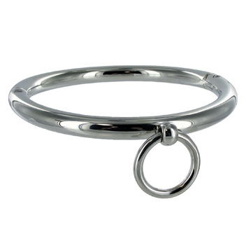 METAL HARD - BDSM NECKLACE WITH RING 10CM - Image 2