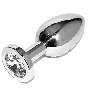 METAL HARD - ANAL PLUG DIAMOND TRANSPARENT SMALL 5.71CM - Image 2