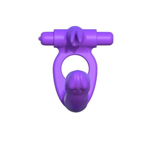 FANTASY C-RINGZ - SILICONE DOUBLE VIBRATOR RABBIT - Bild 3