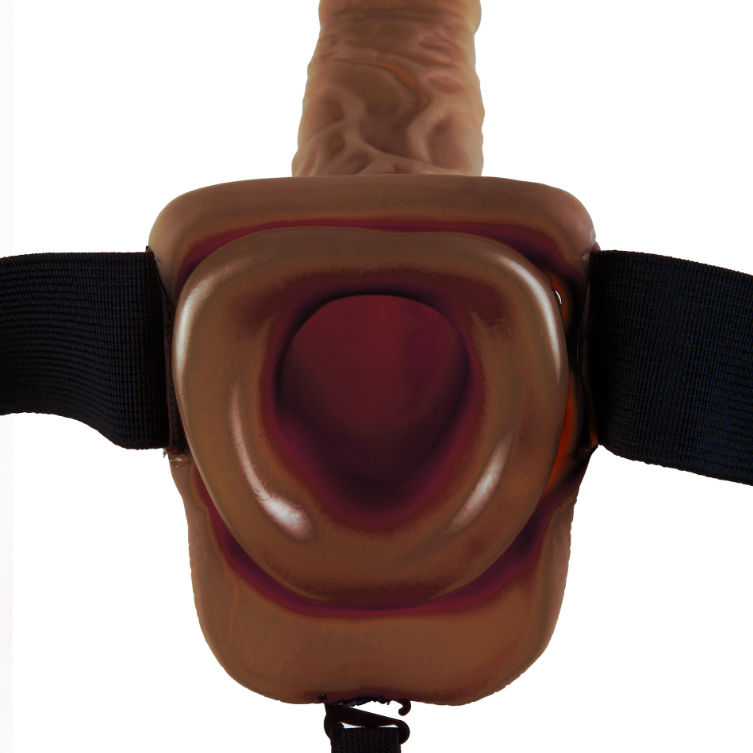 FETISH FANTASY SERIES - SERIES 9 HOLLOW STRAP-ON WITH BALLS 22.9CM BROWN - Bild 5