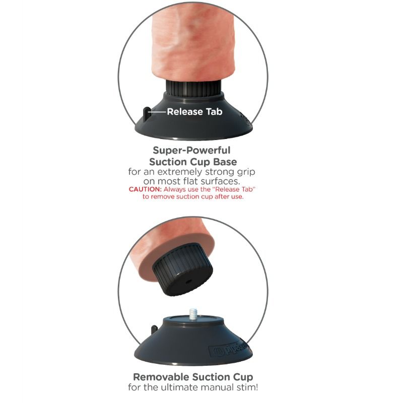 KING COCK - 25.5 CM VIBRATING COCK FLESH - Image 3