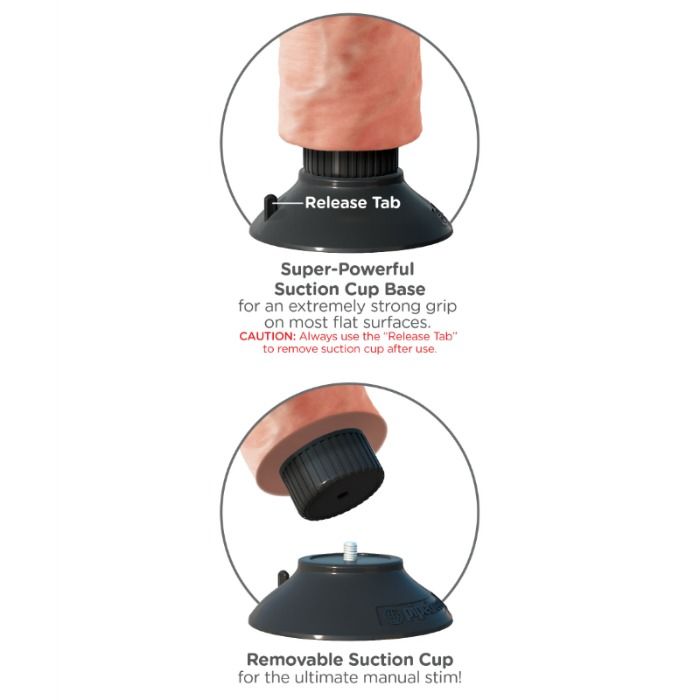 KING COCK - 25.5 CM VIBRATING COCK WITH BALLS FLESH - Image 2