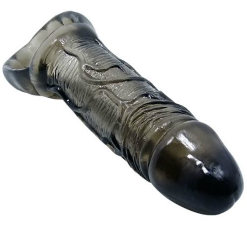 BAILE - PENIS EXTENSION SHEATH WITH STRAP FOR TESTICLES 11.5 CM - Bild 4