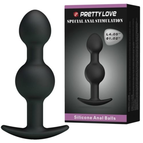 PRETTY LOVE - SPECIAL STIMULATION SILICONE ANAL BALLS 10.3 CM BLACK - Bild 2