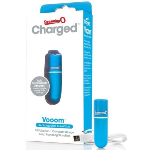 SCREAMING O - RECHARGEABLE VIBRATING BULLET VOOOM BLUE - Image 2