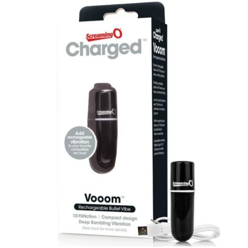 SCREAMING O - RECHARGEABLE VIBRATING BULLET VOOOM BLACK - Image 3