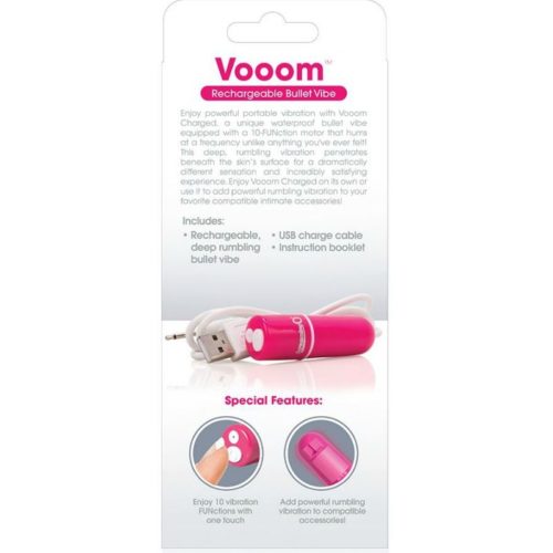 SCREAMING O - RECHARGEABLE VIBRATING BULLET VOOOM PINK - Image 3