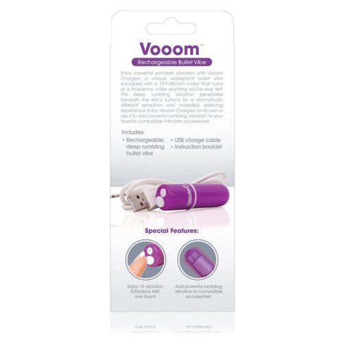 SCREAMING O - RECHARGEABLE VIBRATING BULLET VOOOM LILAC - Image 3