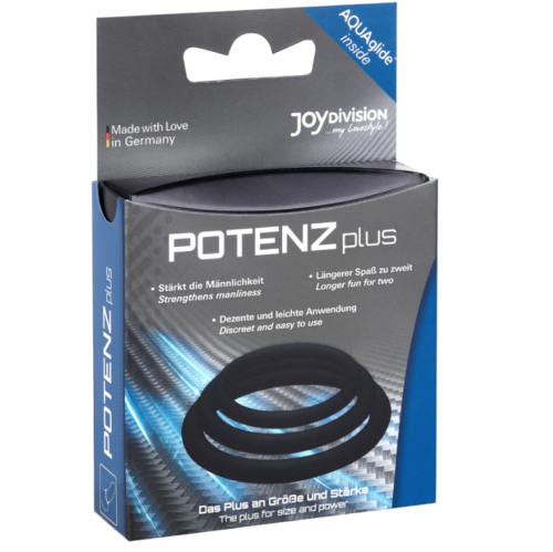 JOYDIVISION POTENZDUO - PLUS 3 BLACK RINGS SET - S, M, L - Image 3