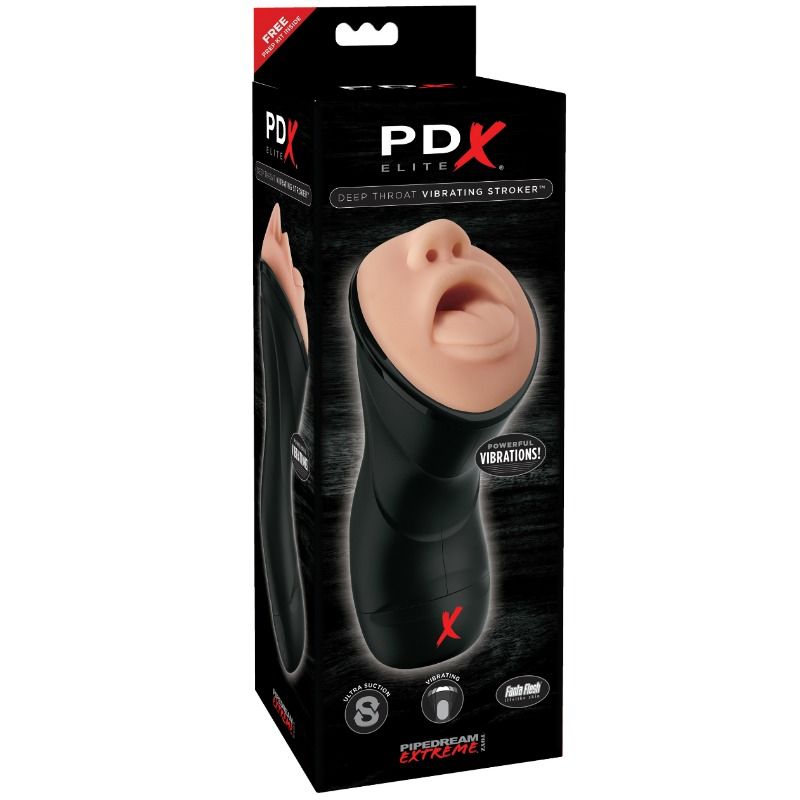 PDX ELITE - DEEP THROAT VIBRATING STROKER - Image 3