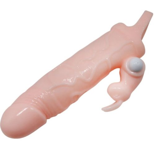 BAILE - BRAVE MAN PENIS COVER WITH RABBIT AND DOUBLE ENGINE FLESH 16.5 CM - Bild 3