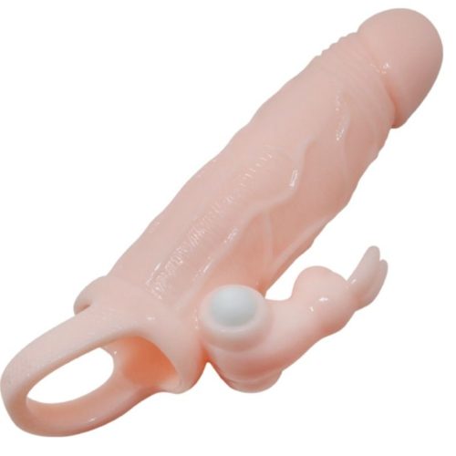 BAILE - BRAVE MAN PENIS COVER WITH RABBIT AND DOUBLE ENGINE FLESH 16.5 CM - Bild 4