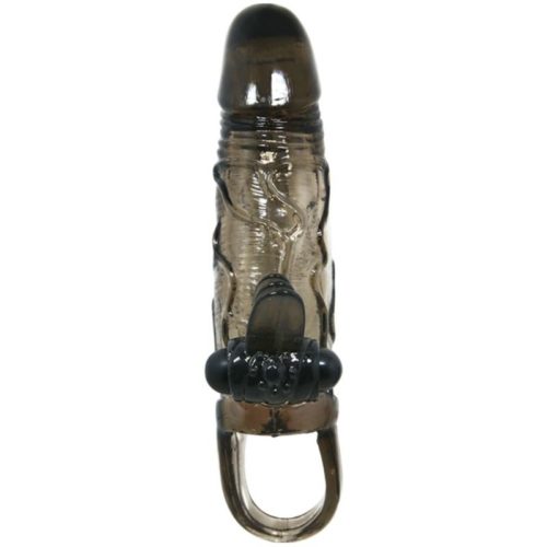 BAILE - BRAVE MAN PENIS COVER WITH CLIT AND ANAL STIMULATION DOUBLE BULLET BLACK 16.5 CM - Bild 2