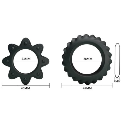 BAILE - KIT 2 RING FLOWERING SILICONE RINGS - Image 5