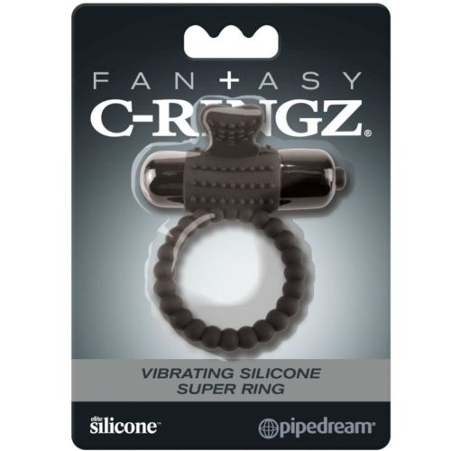 FANTASY C-RINGZ - BLACK SILICONE VIBRATING RING - Bild 3