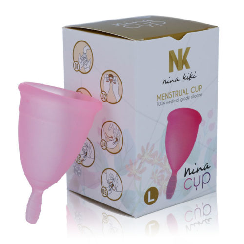 NINA KIKÍ - MENSTRUAL CUP PINK - SIZE L - Bild 4