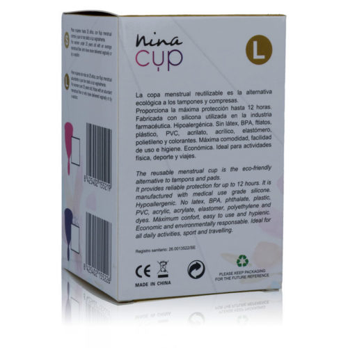 NINA KIKÍ - MENSTRUAL CUP PINK - SIZE L - Bild 5