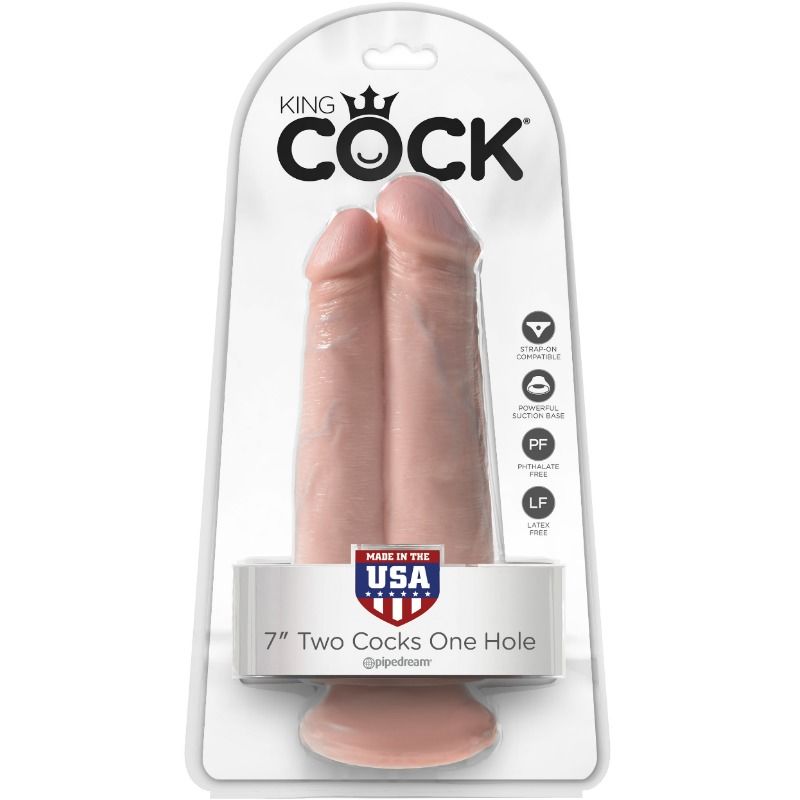 KING COCK - TWO COCKS ONE HOLE 20.3 CM - Image 3