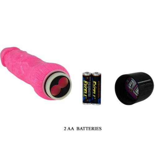 BAILE - COLORFUL SEX REALISTIC VIBRATOR PINK 24 CM - Image 3