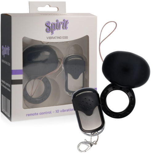 SPIRIT - VIBRATING REMOTE CONTROL COCK RING BLACK - Image 2