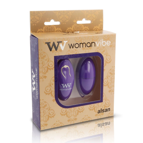 WOMANVIBE - ALSAN EGG REMOTE CONTROL BLACK SILICONE PURPLE - Image 3