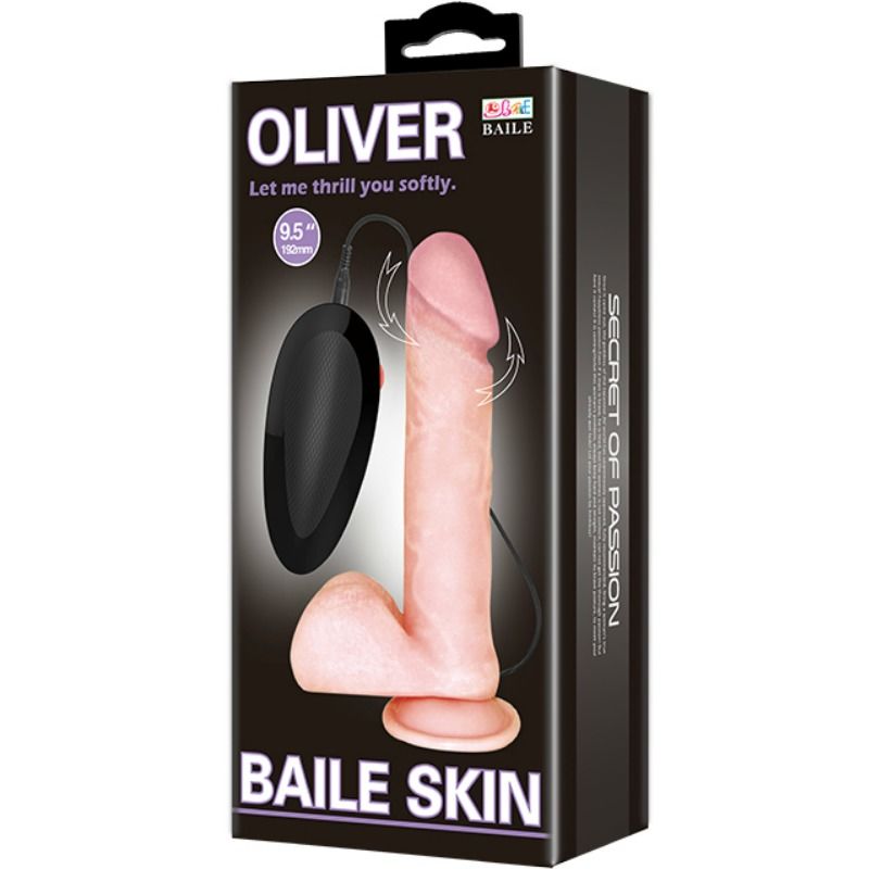 BAILE - OLIVER REALISTIC VIBRATOR WITH ROTATION FUNCTION - Image 3