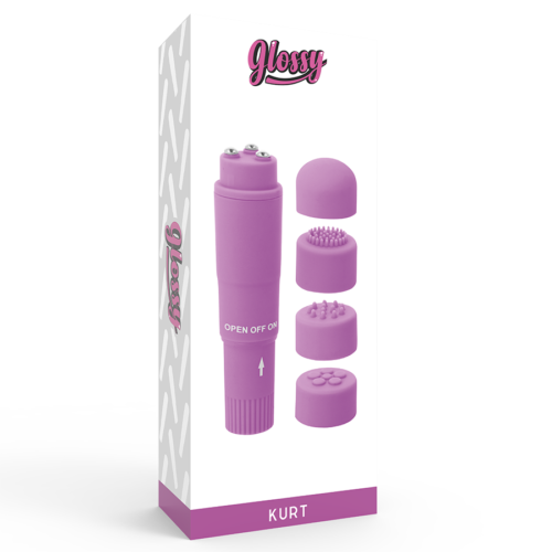 GLOSSY - KURT POCKET MASSAGER PURPLE - Image 4