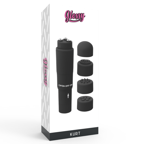 GLOSSY - KURT POCKET MASSAGER BLACK - Bild 4