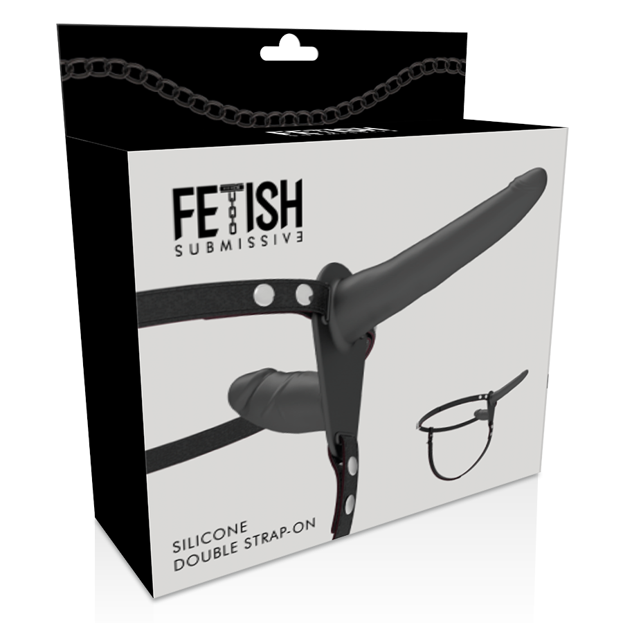 FETISH SUBMISSIVE HARNESS - BLACK DOUBLE PENETRATION - Image 5