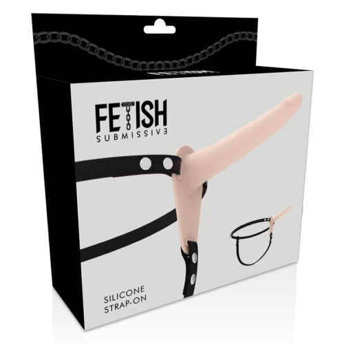 FETISH SUBMISSIVE HARNESS - FLESH SILICONE 15 CM - Image 5