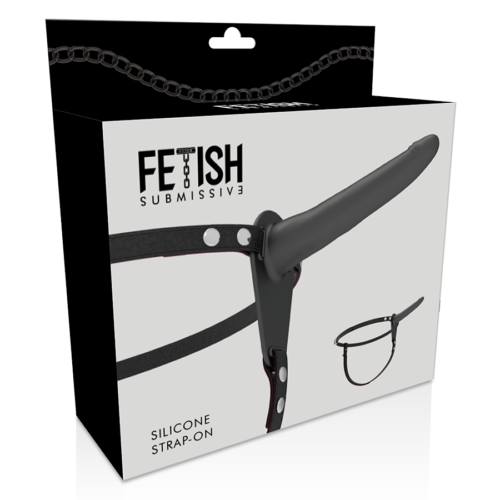 FETISH SUBMISSIVE HARNESS - BLACK SILICONE 15 CM - Image 4